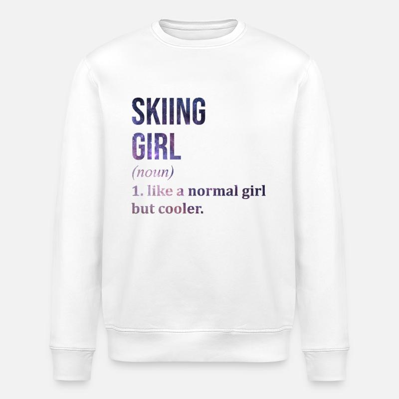 Ski - Sweat bio ROLLER Stanley/Stella Unisexe - blanc