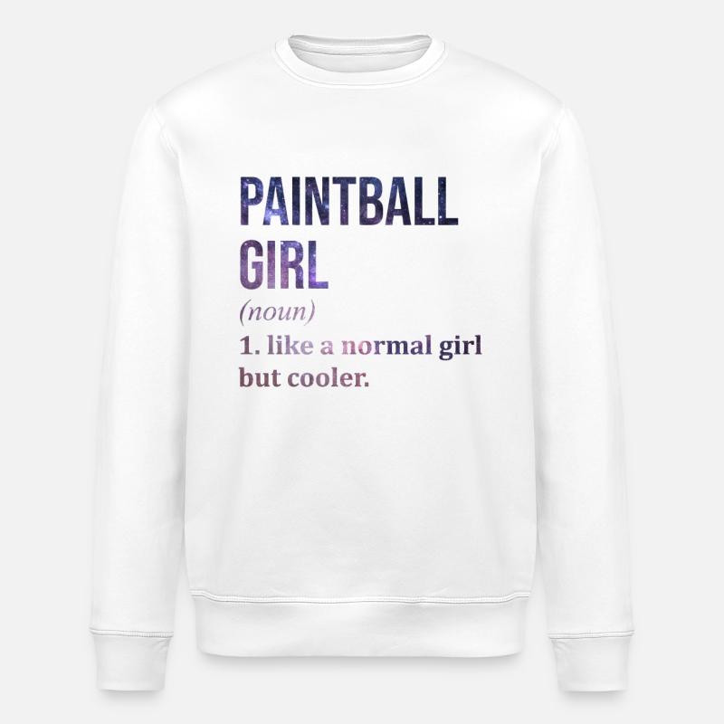 Paintball - Stanley/Stella Unisex Bio-Sweatshirt ROLLER - Weiß