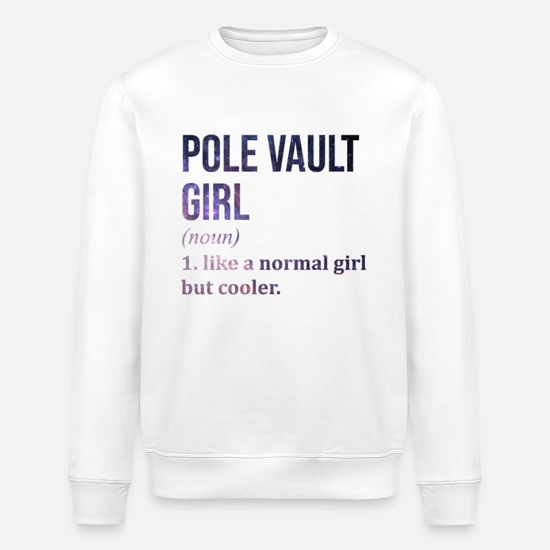 saut à la perche - Sweat bio ROLLER Stanley/Stella Unisexe - blanc