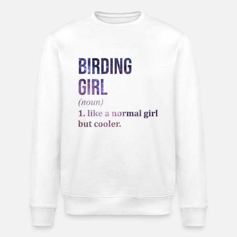 Vogelbeobachtung - Stanley/Stella Unisex Bio-Sweatshirt ROLLER - Weiß