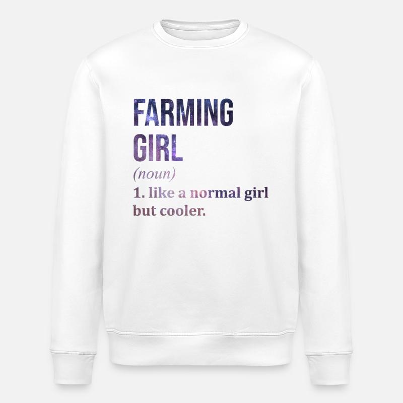 Farming - Stanley/Stella ROLLER Unisex Organic Sweatshirt - white