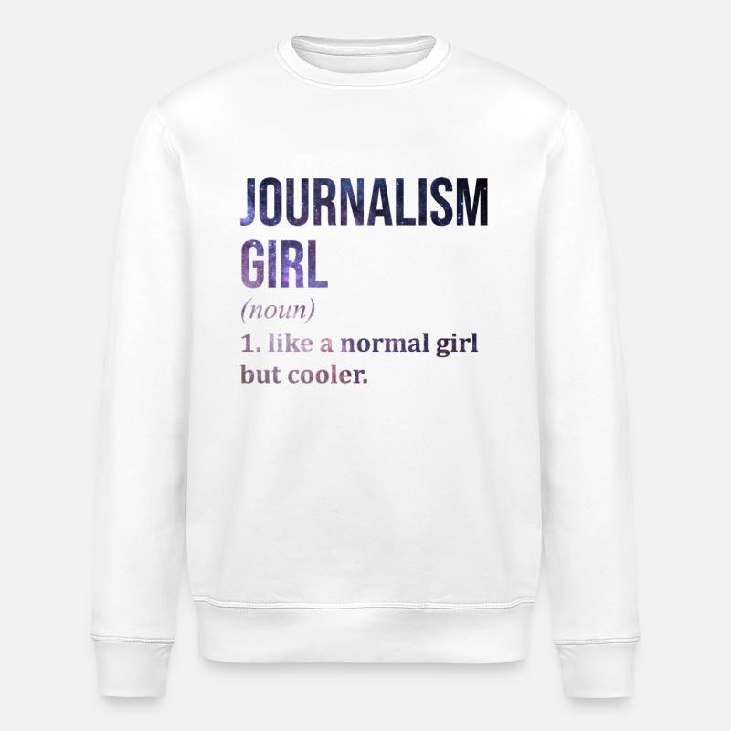 journalisme - Sweat bio ROLLER Stanley/Stella Unisexe - blanc