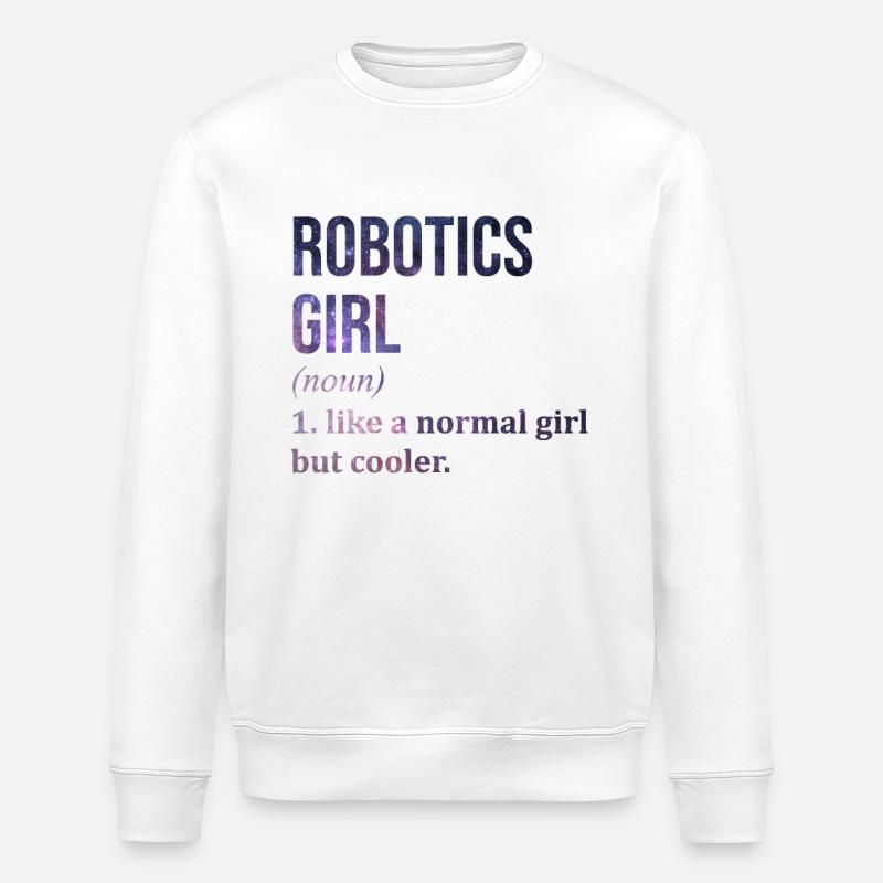 Robotics - Stanley/Stella ROLLER Unisex Organic Sweatshirt - white