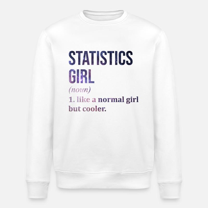 Statistics Statistics Statistics - Stanley/Stella ROLLER Unisex Organic Sweatshirt - white