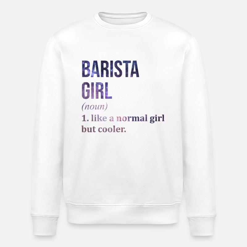 Barista - Stanley/Stella Unisex Bio-Sweatshirt ROLLER - Weiß