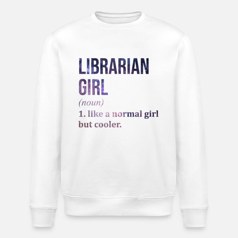 Bibliothekar - Stanley/Stella Unisex Bio-Sweatshirt ROLLER - Weiß