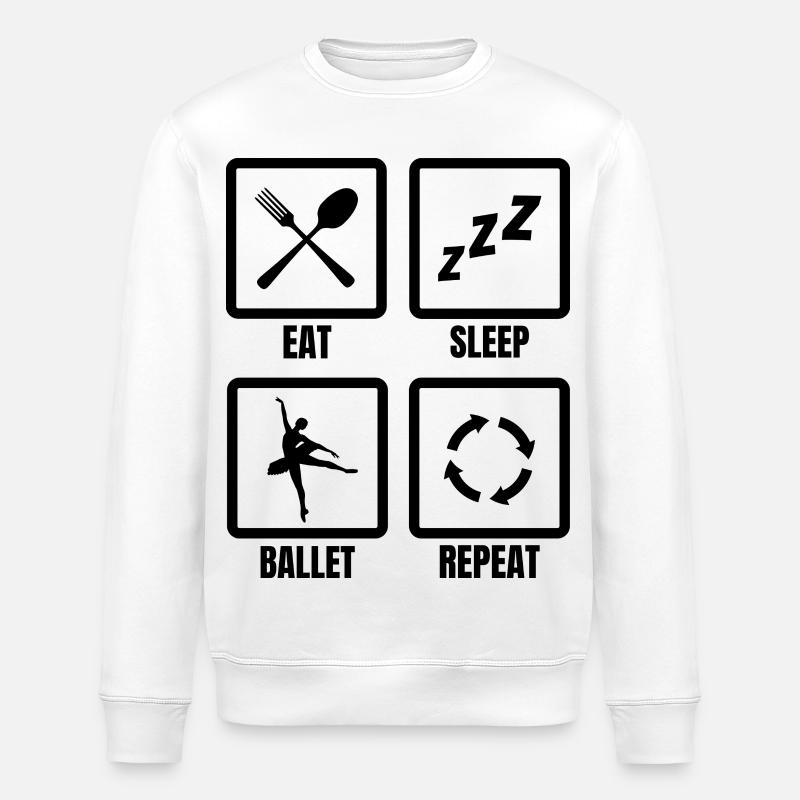 Routine de ballet - Sweat bio ROLLER Stanley/Stella Unisexe - blanc