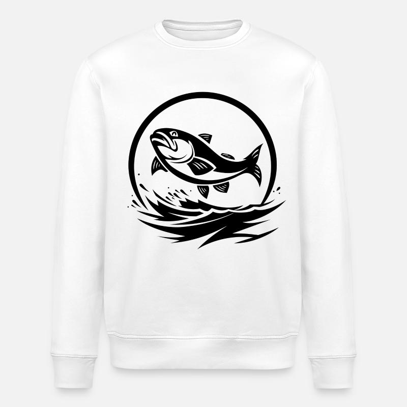 Angeln - Stanley/Stella Unisex Bio-Sweatshirt ROLLER - Weiß