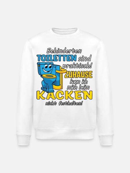 Disabled toilet - Stanley/Stella ROLLER Unisex Organic Sweatshirt - white