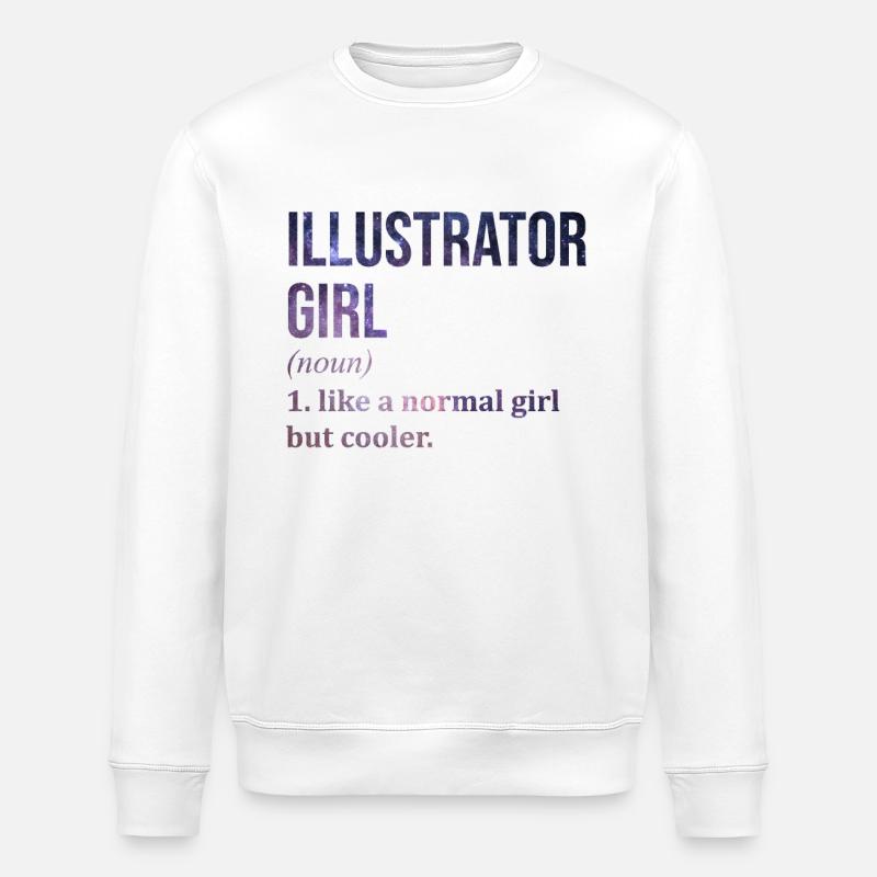 illustrateur - Sweat bio ROLLER Stanley/Stella Unisexe - blanc
