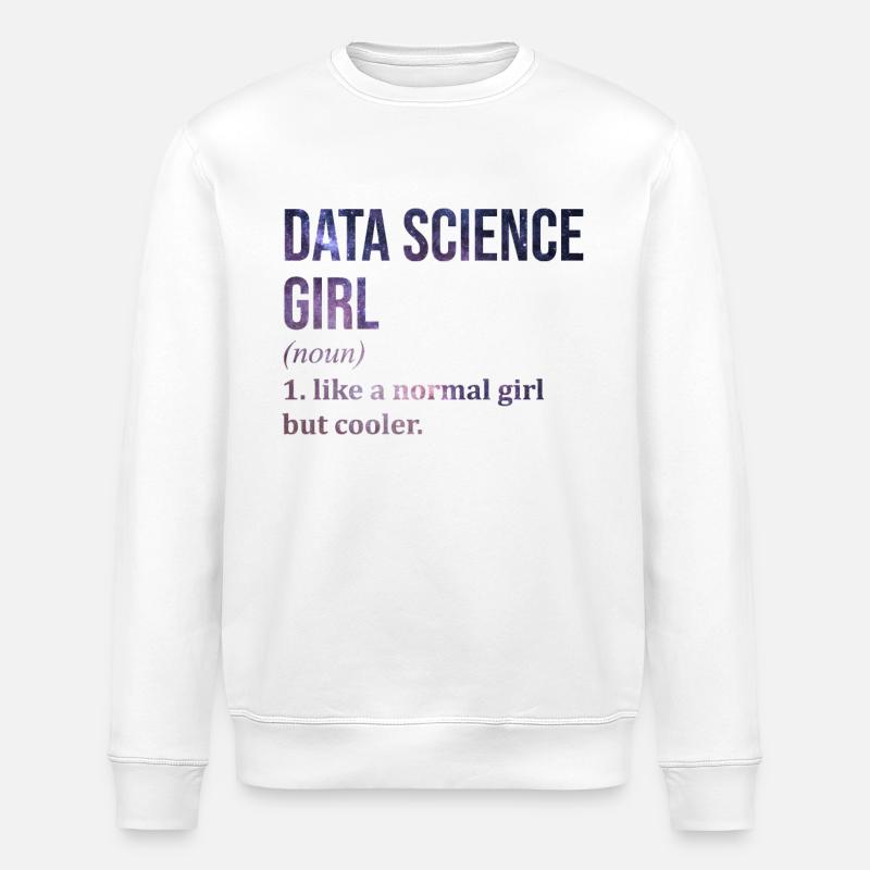 Data Science - Stanley/Stella ROLLER Unisex Organic Sweatshirt - white