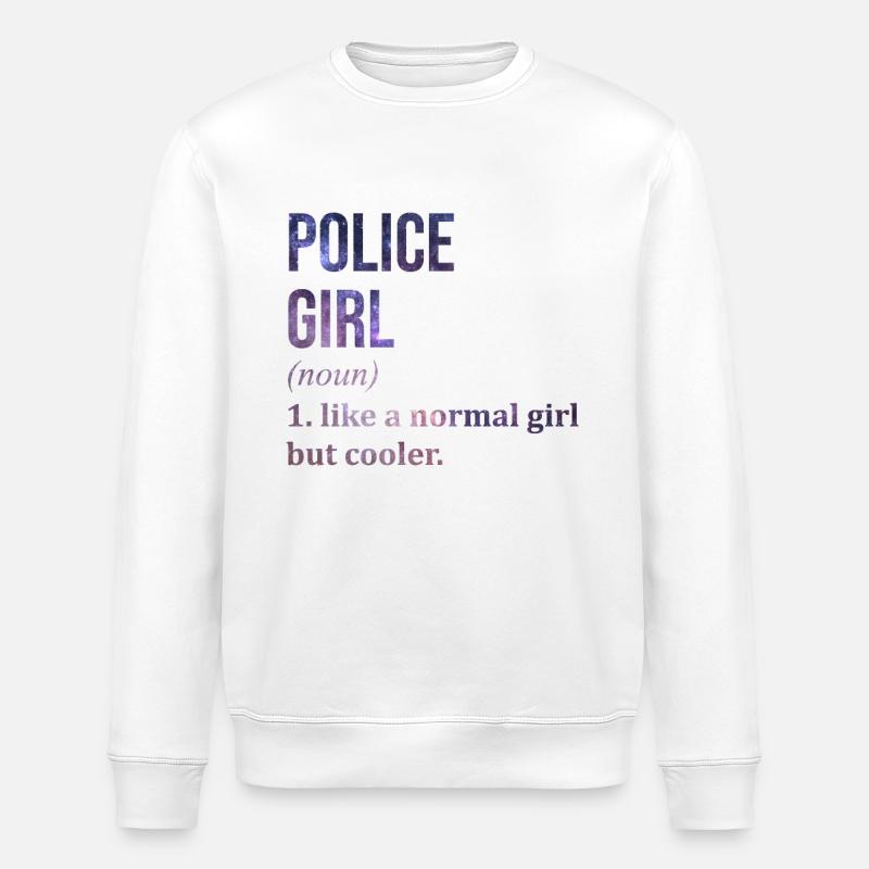Polizei - Stanley/Stella Unisex Bio-Sweatshirt ROLLER - Weiß