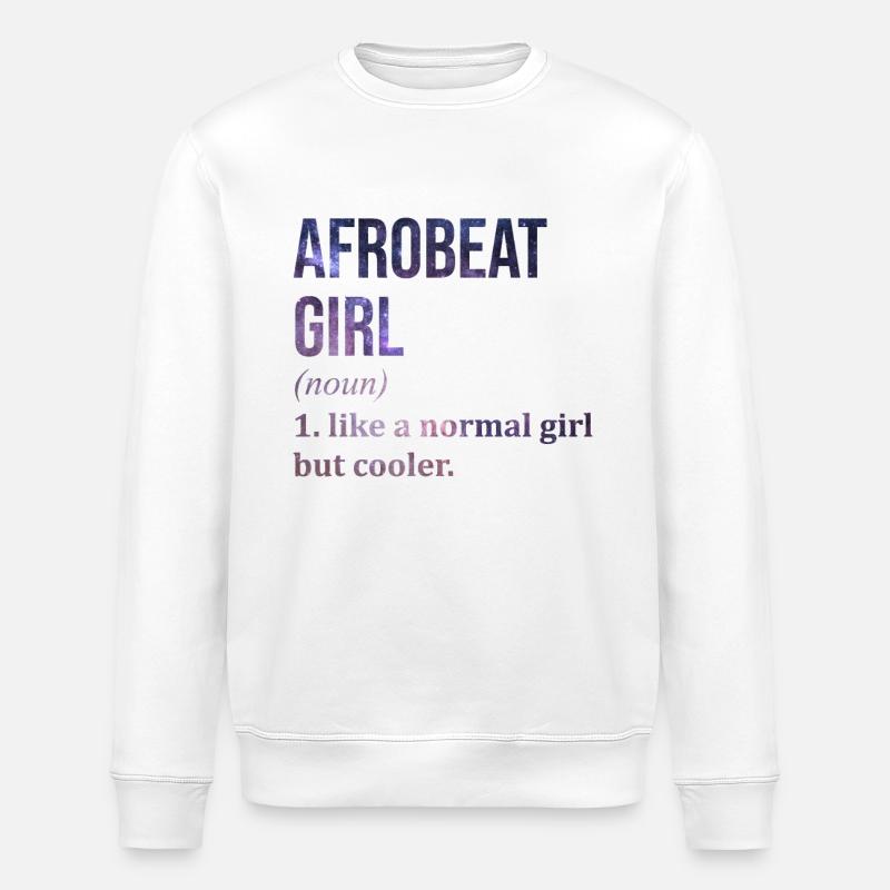 Afrobeat - Stanley/Stella Unisex Bio-Sweatshirt ROLLER - Weiß