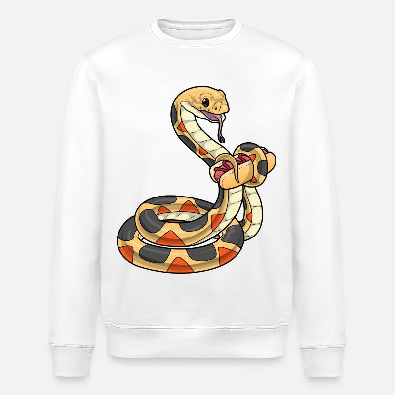 Hot-dog serpent - Sweat bio ROLLER Stanley/Stella Unisexe - blanc