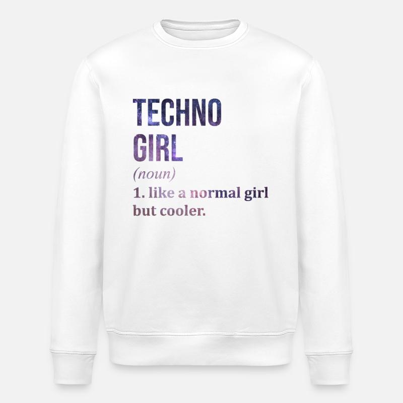 Techno - Stanley/Stella Unisex Bio-Sweatshirt ROLLER - Weiß