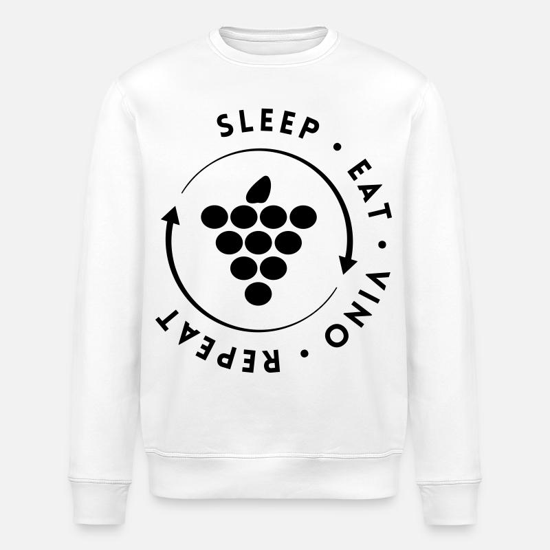 Wine carousel - Stanley/Stella ROLLER Unisex Organic Sweatshirt - white