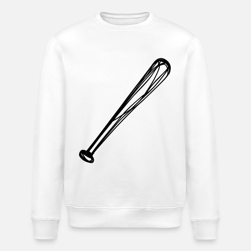 Batte de baseball - Sweat bio ROLLER Stanley/Stella Unisexe - blanc