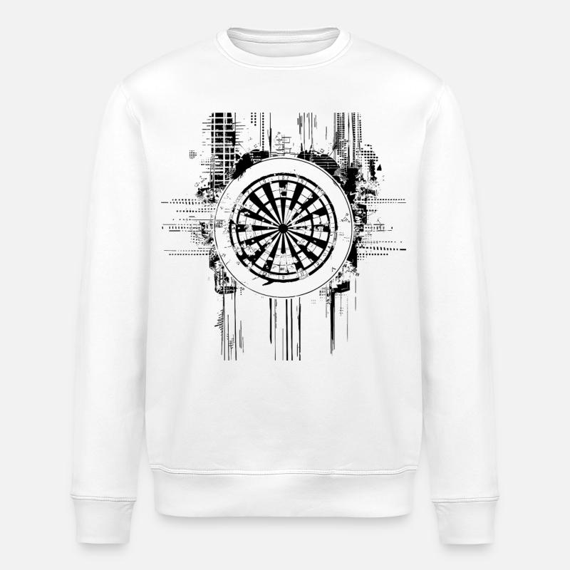 Dartscheibe - Stanley/Stella Unisex Bio-Sweatshirt ROLLER - Weiß