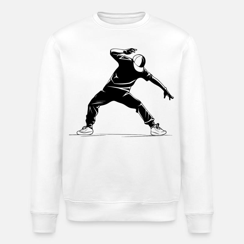 B-Boy - Stanley/Stella Unisex Bio-Sweatshirt ROLLER - Weiß