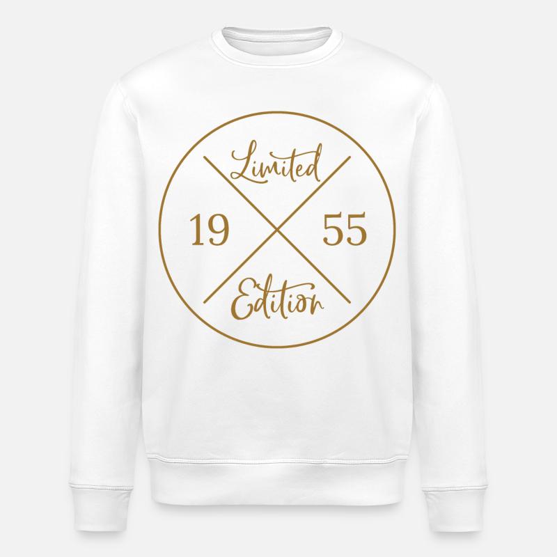 Limited Edition 1955 - Stanley/Stella Unisex Bio-Sweatshirt ROLLER - Weiß