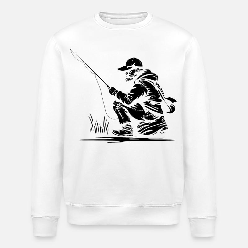 Angler - Stanley/Stella Unisex Bio-Sweatshirt ROLLER - Weiß
