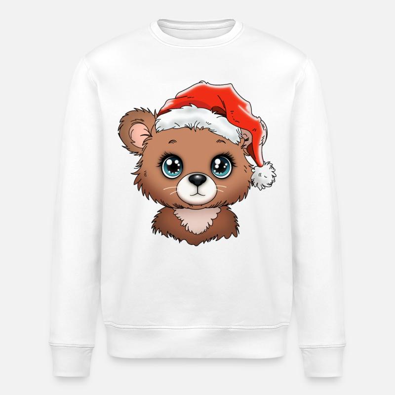 Christmas Bear_01 - Stanley/Stella Unisex Bio-Sweatshirt ROLLER - Weiß