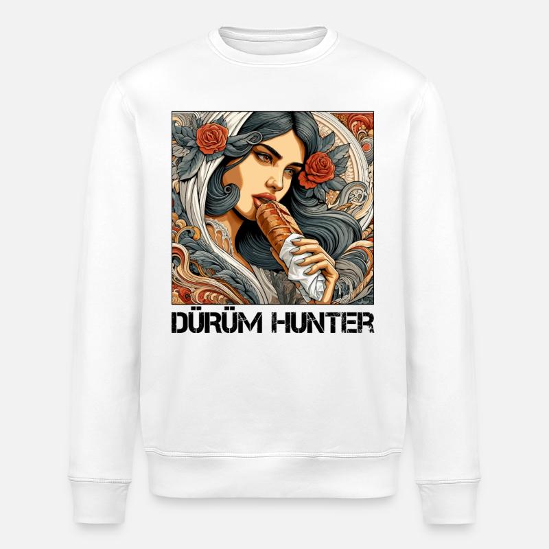 Dürüm Hunter Kebab Cadeau - Sweat bio ROLLER Stanley/Stella Unisexe - blanc