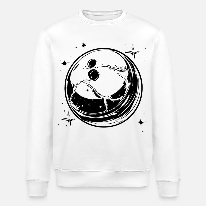 Look de dessin animé de bowling - Sweat bio ROLLER Stanley/Stella Unisexe - blanc