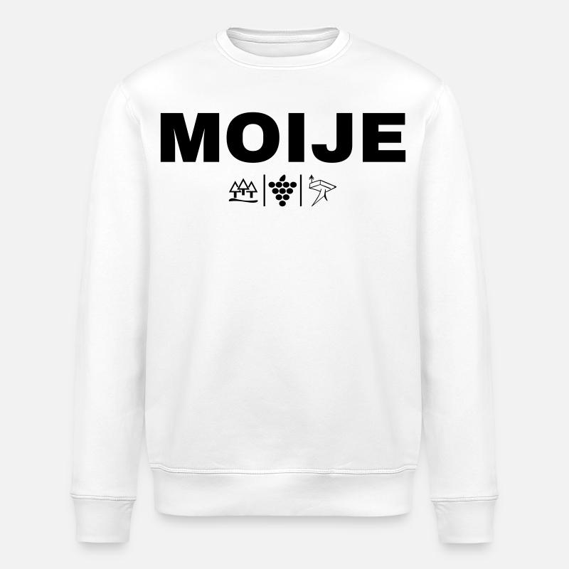 MOIJE - Stanley/Stella Unisex Bio-Sweatshirt ROLLER - Weiß