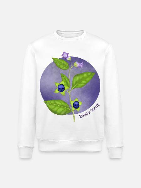 Devil's Berry - Stanley/Stella ROLLER Unisex Organic Sweatshirt - white