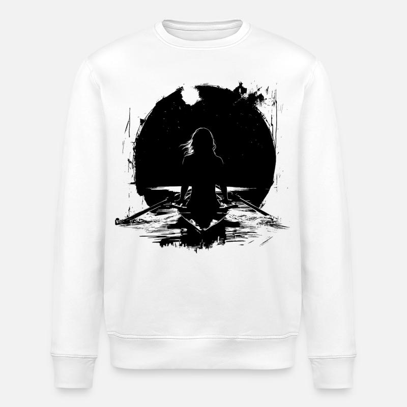 Rameuse Dessin - Sweat bio ROLLER Stanley/Stella Unisexe - blanc