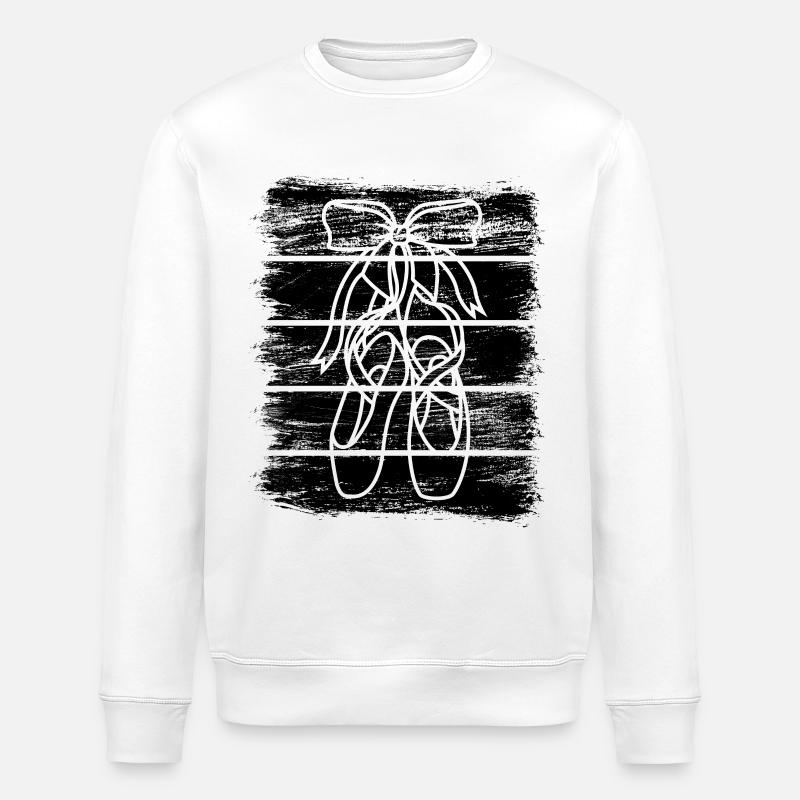 Ballettschuhe - Stanley/Stella Unisex Bio-Sweatshirt ROLLER - Weiß