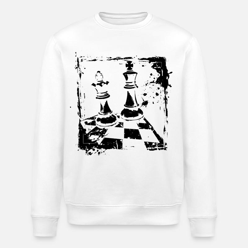 Échecs - Sweat bio ROLLER Stanley/Stella Unisexe - blanc