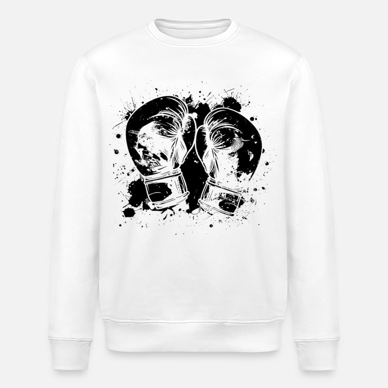 Boxe - Sweat bio ROLLER Stanley/Stella Unisexe - blanc