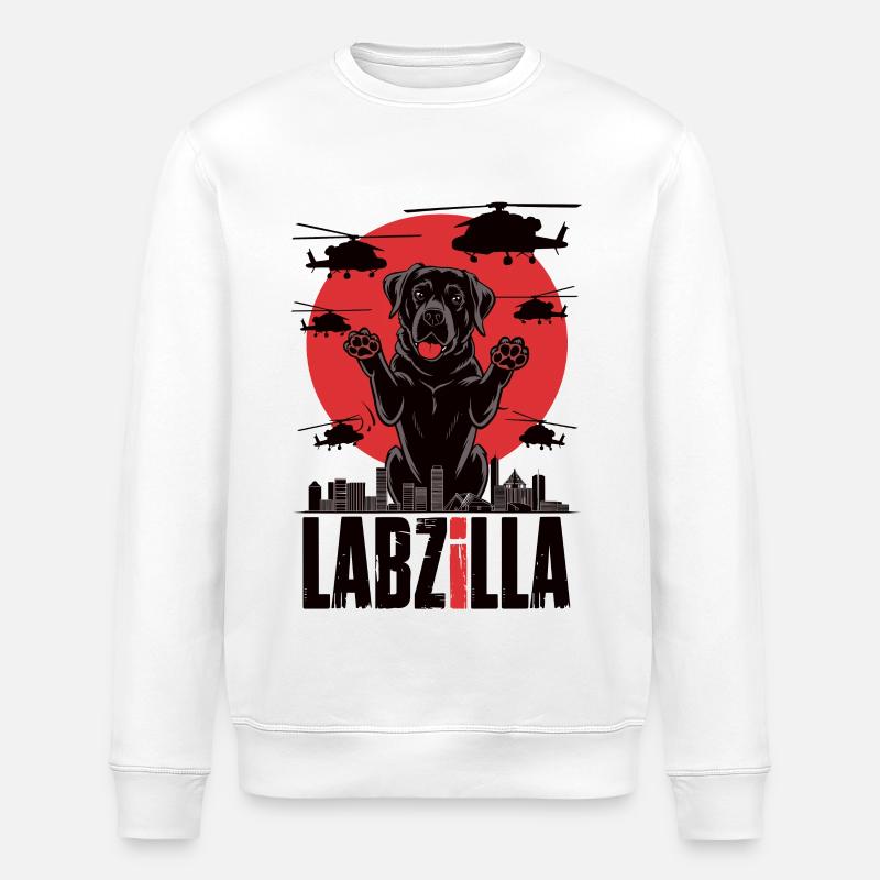 Labzilla - Stanley/Stella ROLLER Unisex Organic Sweatshirt - white