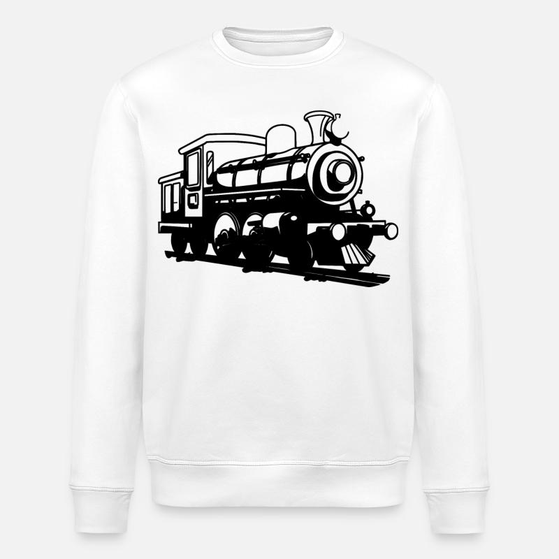 Lokomotive - Stanley/Stella Unisex Bio-Sweatshirt ROLLER - Weiß
