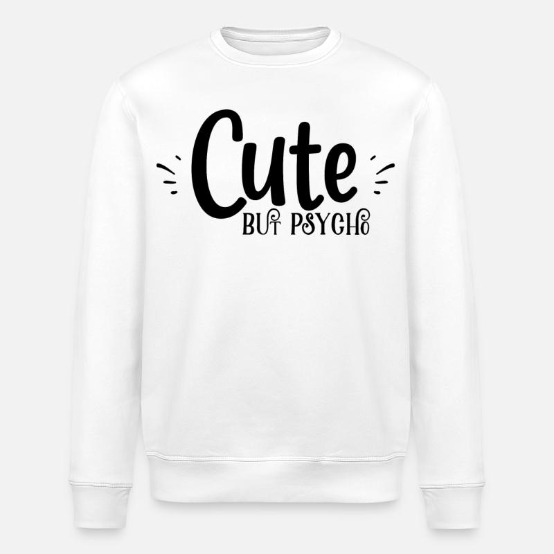 mignon mais psyché - Sweat bio ROLLER Stanley/Stella Unisexe - blanc