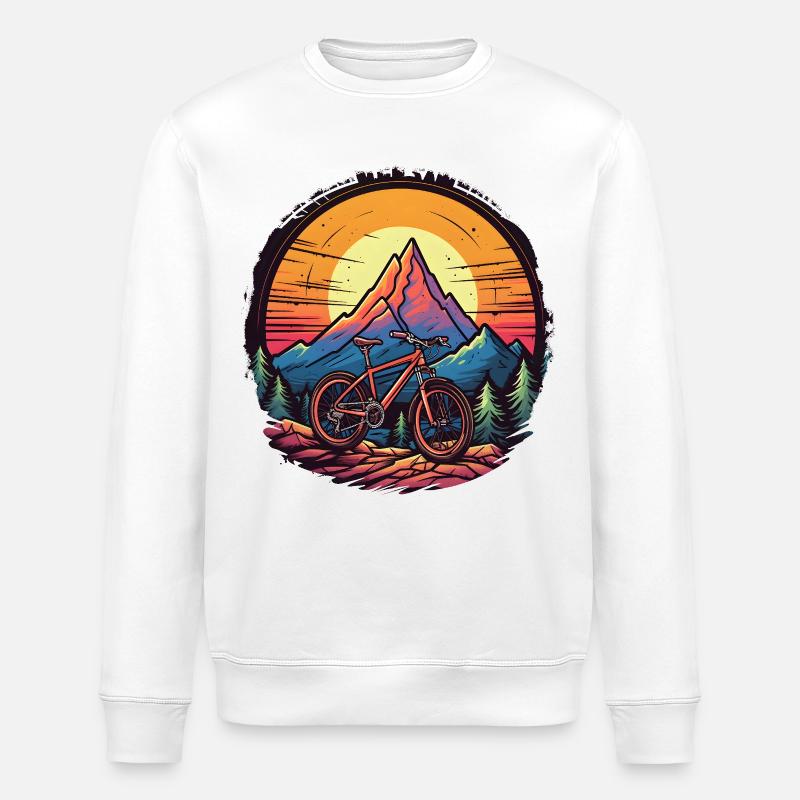 VTT style dessin animé - Sweat bio ROLLER Stanley/Stella Unisexe - blanc