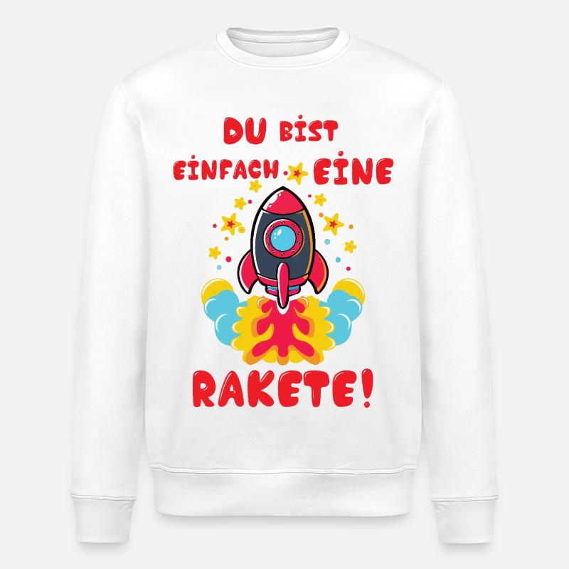 Rakete - Stanley/Stella Unisex Bio-Sweatshirt ROLLER - Weiß
