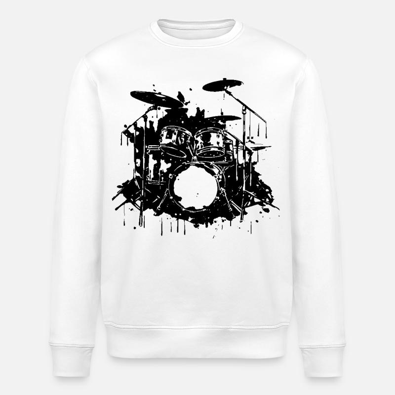 Percussion - Stanley/Stella ROLLER Unisex Organic Sweatshirt - white