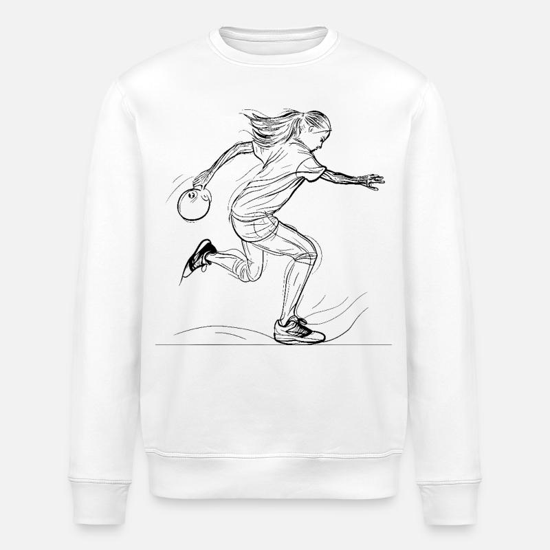 Dessin d’une joueuse melon - Sweat bio ROLLER Stanley/Stella Unisexe - blanc