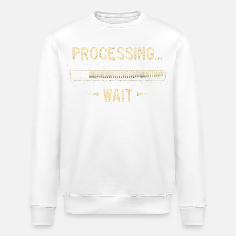 Processing... Please Wait - Stanley/Stella Unisex Bio-Sweatshirt ROLLER - Weiß