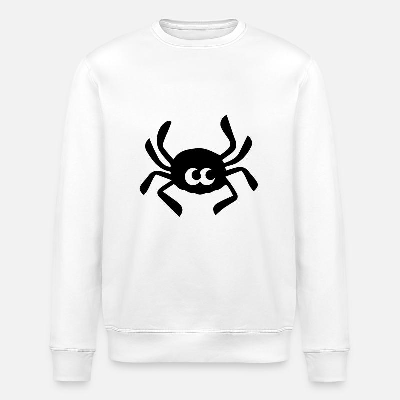 Unerschrockene Spinne - Stanley/Stella Unisex Bio-Sweatshirt ROLLER - Weiß