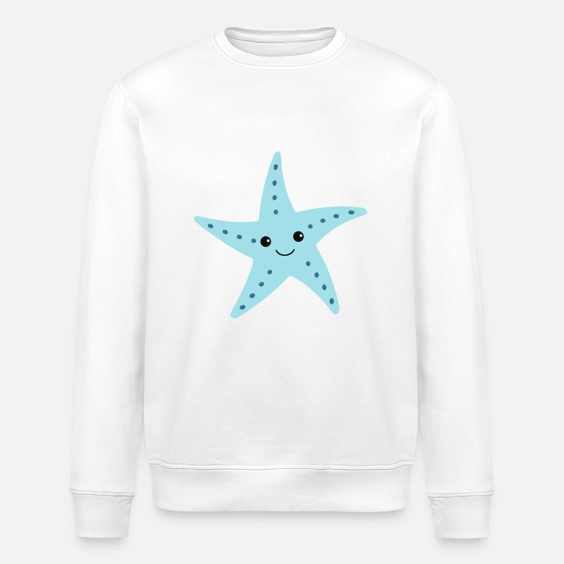 Étoile de mer - Sweat bio ROLLER Stanley/Stella Unisexe - blanc