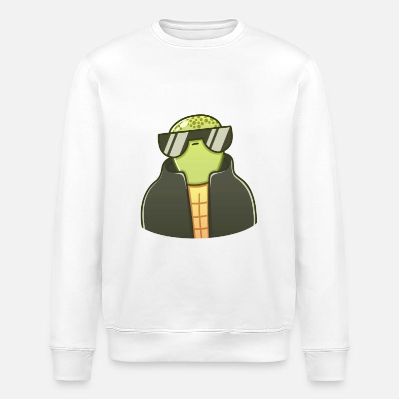 Ruhige Schildkröte - Stanley/Stella Unisex Bio-Sweatshirt ROLLER - Weiß