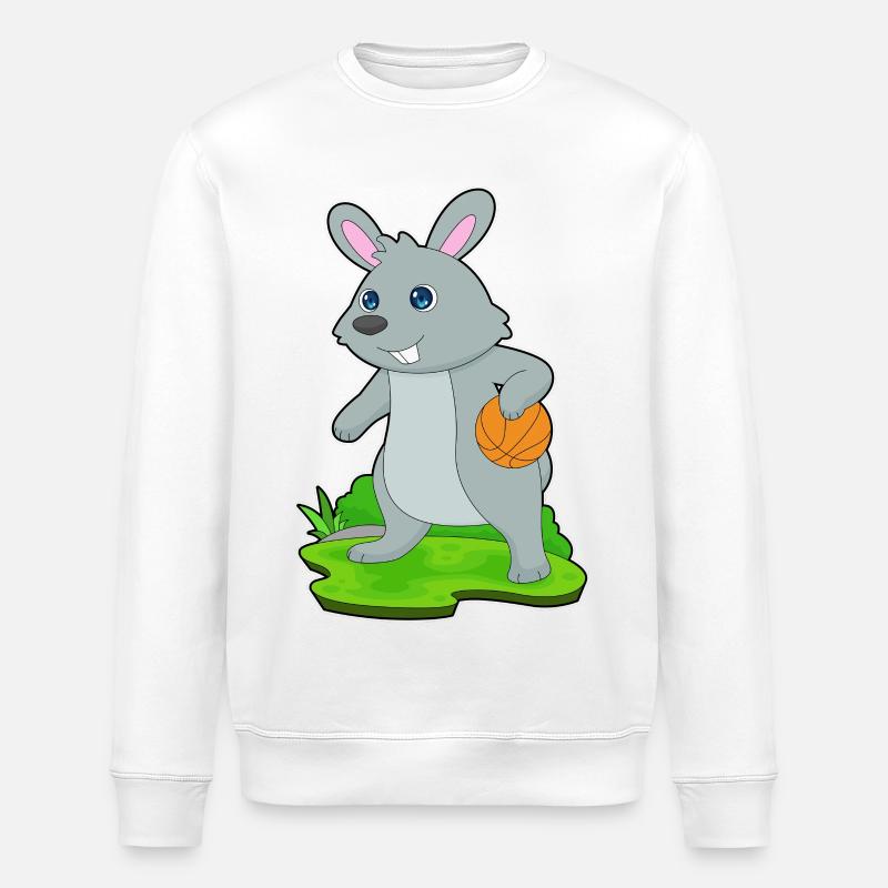 Bunny Basketteur Basketteur - Sweat bio ROLLER Stanley/Stella Unisexe - blanc
