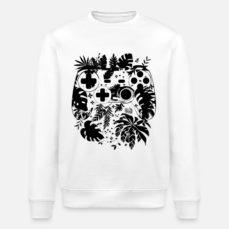 Game Controller Comic Style - Stanley/Stella ROLLER Unisex Organic Sweatshirt - white