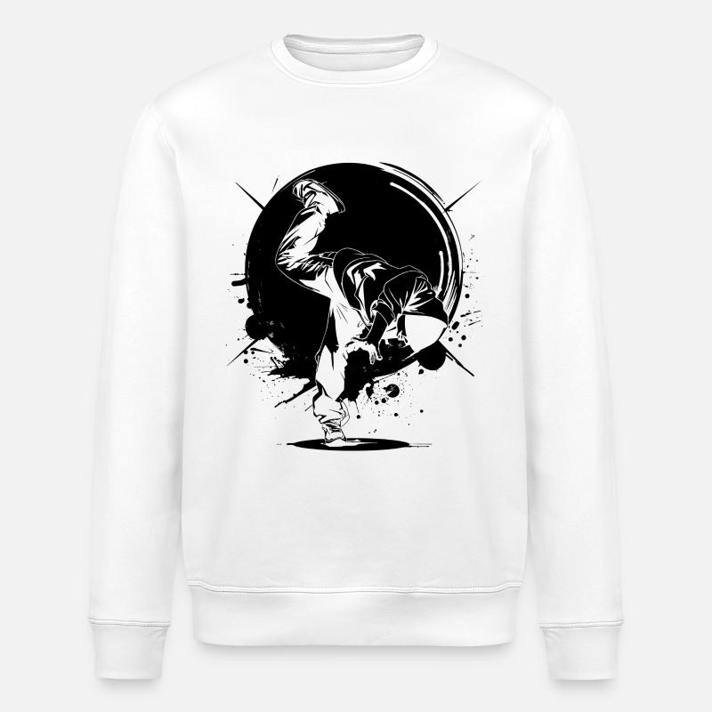 Breakdancer - Sweat bio ROLLER Stanley/Stella Unisexe - blanc