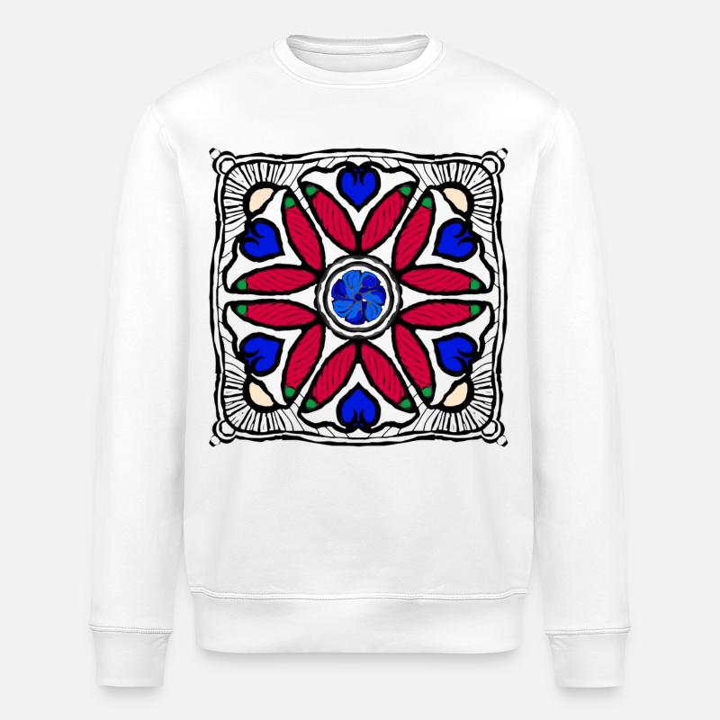 Pepperoni Pop Art - Sweat bio ROLLER Stanley/Stella Unisexe - blanc