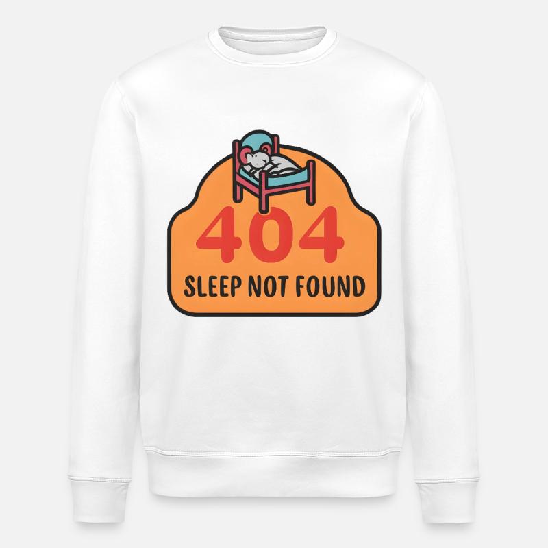 404: Sleep Not Found - Stanley/Stella Unisex Bio-Sweatshirt ROLLER - Weiß